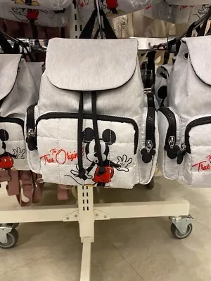 Primark Disney Mickey Mouse Grey Marl Backpack Bag • £24.99
