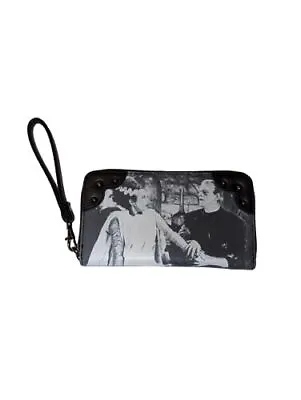 Rock Rebel Universal Monsters Wristlet Frankenstein And Bride Zip Around Wallet • $40.97