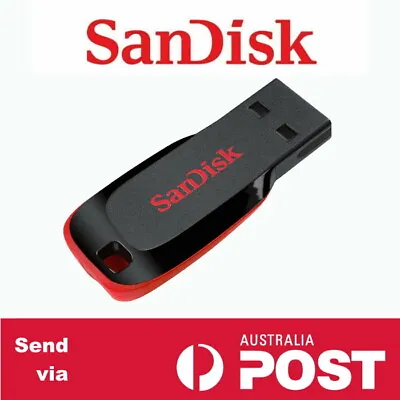 $6.98 • Buy USB Flash Drive SanDisk 32GB 64GB 128GB 16GB Memory Stick Pen USB  Cruzer CZ50