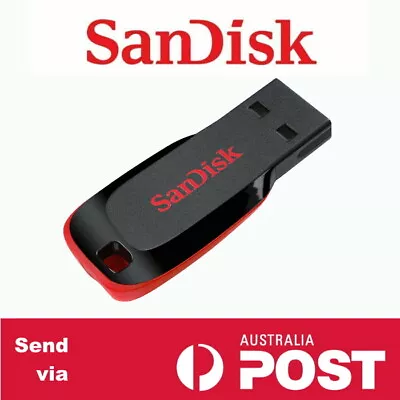 USB Flash Drive SanDisk 32GB 64GB 128GB 16GB Memory Stick Pen USB  Cruzer CZ50 • $7.75