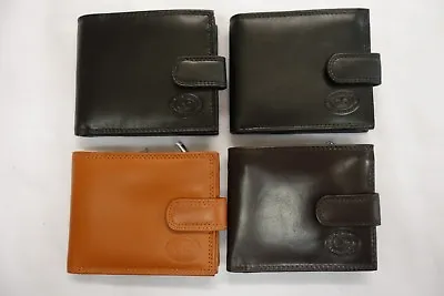 High Quality Luxury Mens Soft Leather Wallet With Large Zipped Coin Pocket RFID  • £12.99