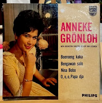 Rare 60s Singapore Anneke Grönloh - Boeroeng Kaka Pop Ep Philips • $90