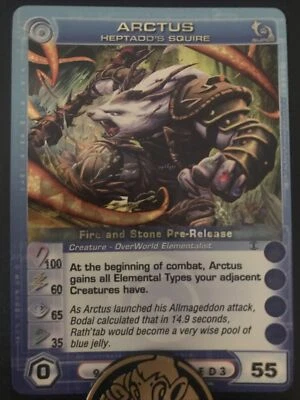 $24.15 • Buy Chaotic Card Arctus Heptadd’s Squire Super Rare Pre-Release PROMO MAX P MIN E