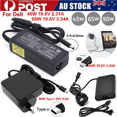 AC Adapter Laptop Power Charger For Dell XPS 15 13 Inspiron Latitude 45W/65W/90W • $23.82