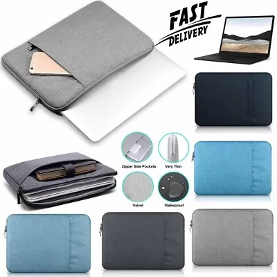 Laptop Sleeve Carry Case Cover Bag Pouch For Macbook Air Pro HP 11 To 15.6 Inch • £7.99