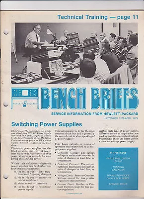 Hewlett Packard HP Bench Briefs Service Information November 1978 • $17.16