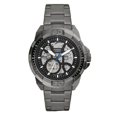 $339 • Buy Fossil Bronson Automatic Smoke Stainless Steel Watch (ME3218)