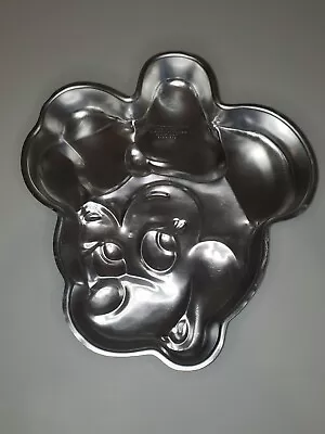 Vintage 1980s Wilton Disney MINNIE MOUSE Face Party CAKE PAN Mold #515-809 • $29.74