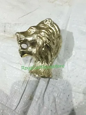 Victorian Solid Brass Lion Head Handle Only For Wooden Walking Stick Cane Gift • $16.70