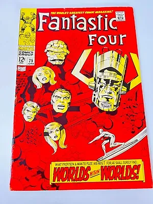 $15.50 • Buy Fantastic Four #75 - Silver Surfer! Galactus! Marvel 1968 Comics
