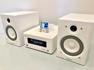 Denon DRA-N5 CEOL Wireless Airplay Hifi System With Ipod Dock +Speakers + Remote • £199