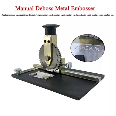 Manual Embossing Machine A To Z 1 To 9 Card Embosser Printer For Embossing Tags • $139