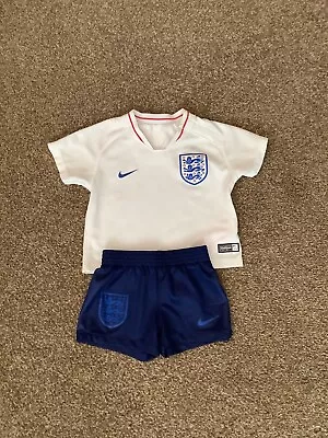 England Football Kit Nike Baby Boys 3-6 Months Shorts Set Combine Post • £8.99