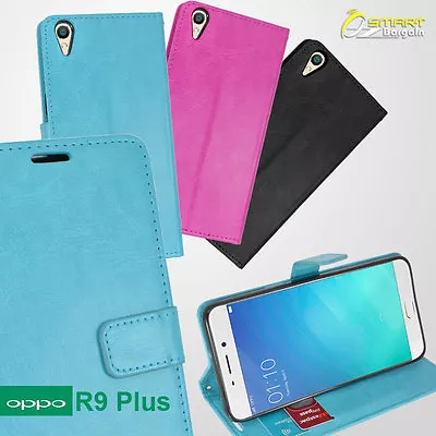 Wallet Flip Card Slot Stand Case Cover For  Oppo R9 / R9 Plus • $6.99