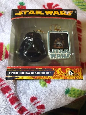 Darth Vader Two Piece Christmas Ornament Set Kurt S. Adler Star Wars • $8