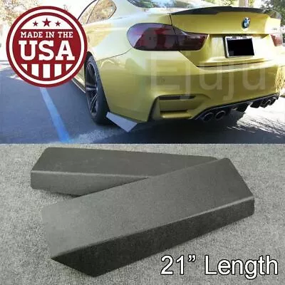 $39.90 • Buy 21   Rear Bumper Lip Downforce Apron Splitter Diffuser Valence Spats For  BMW