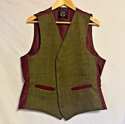 Tweed Waistcoat Traditional Country Style SIZE 42 Inch Chest • £28