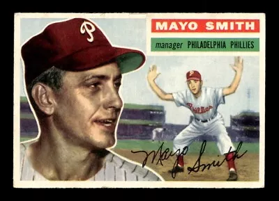 1956 Topps #60 Mayo Smith Phillies GB VG+ *F7 • $2