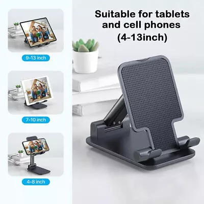 Adjustable Cell Phone Tablet Desktop Stand Desk Holder Mount Cradle Iphone Ipad • $6.97