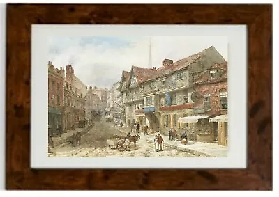 The Wyle Cop Shrewsbury Framed Print By Louise Rayner • £28.04