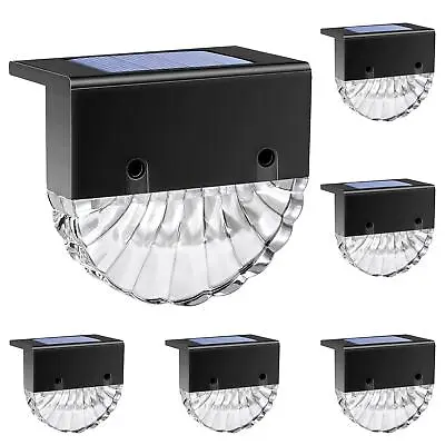 Pack Of 6 Garden Solar Fence Lights Colour Changing Decking Patio Outdoor Lights • £15.99