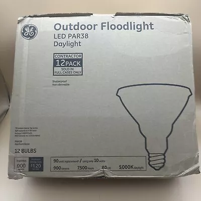 (12-Pack) GE PAR38 LED Flood Light Bulb 5000K Daylight 90w Outdoor Non-Dimmable • $12.99
