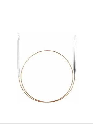 AddiClassic Knitting Needles 8  Fixed Circular Metal Round Tip 20cm • £7.60