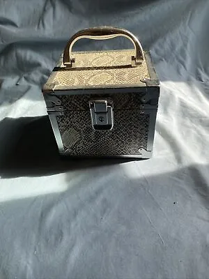 Vintage Snake Print Box Purse • $25