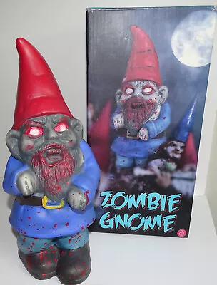 Halloween Zombie Terracotta Garden Gnome Weather Resistant Paint 28cm High + Box • £19.95