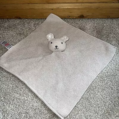 Tesco F&F Knitted Teddy Bear Comforter Baby Blankie Blanket Beige Soother New❤️ • £19.99