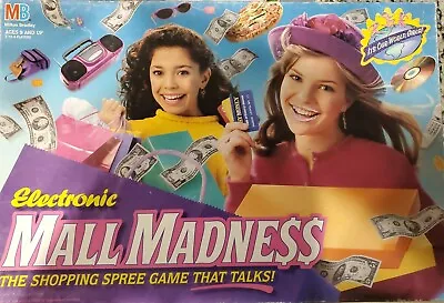 Vintage Electronic Mall Madness Board Game 1996 Milton Bradley Tested Work Great • $79.99