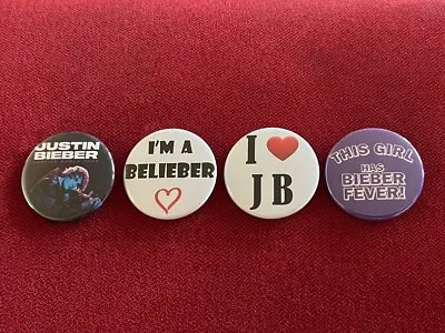 Justin Bieber Justice World Tour 2022 4 X 1.75  Pin-back Buttons • $10.99