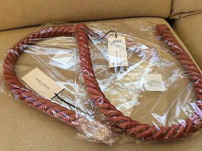 2 X Laura Ashley Rope Tiebands Crimson 940 X 35 X 35 Tie Backs For Curtains BNWT • £15