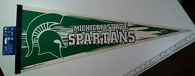 Michigan State Spartans PENNANT 30x12 - Rare VTG Wincraft Official NCAA NOS • $22.87