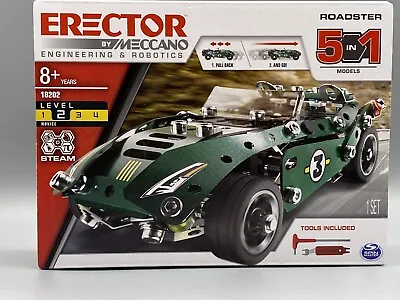 Erector By Meccano Roadster Level 2 Novice *STEAM Curriculum* W/Pull Back Motor • $18.53