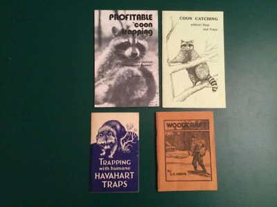 $19.95 • Buy Trapping With Humane Havahart Traps + Coon Trapping Books + Woodcraft Book Kreps