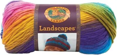 Lion Brand Yarn Landscapes Yarn Multicolor Yarn For Knitting Crocheting Yarn • £16.88