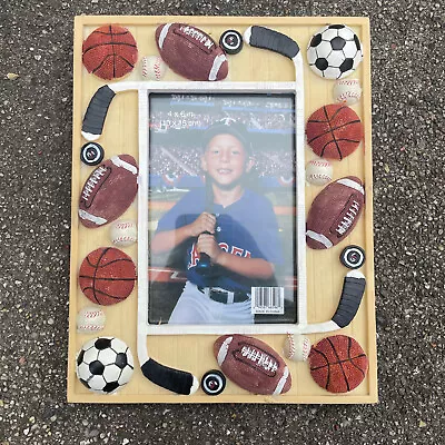 £14.80 • Buy Picture Frame Sports Football, Soccer, Baseball, Hockey, Basketball 4 X 6  Pic