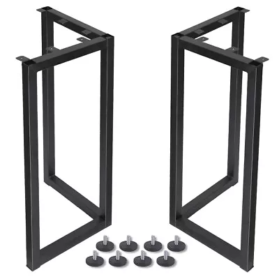28 Inch Industrial Table Legs Metal Frame 2pcs For Desk/Coffee Table/Bench • £41.95