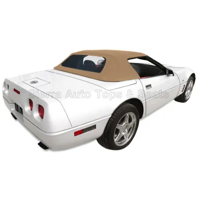 Corvette Convertible Top 94-96 C4 In Tan Stayfast Cloth With Glass Window • $575.10