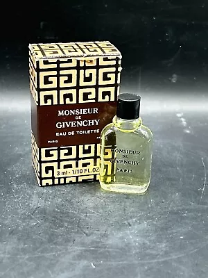 Monsieur De Givenchy 3ml Edt Micro Mini Splash (new With Box) • $19.50