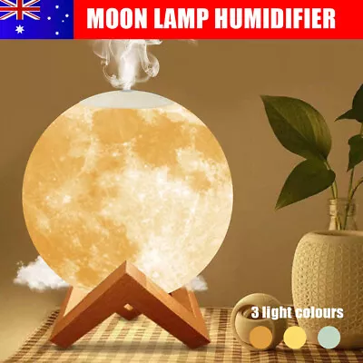 Aroma Aromatherapy Diffuser Moon Lamp Oil Ultrasonic Air Humidifier Purifier • $17.85