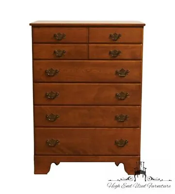 ETHAN ALLEN Heirloom Nutmeg Maple Colonial Early American  33  Chest Of Drawe... • $835.99