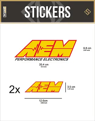 AEM PERFORMANCE Racing Stickers Rally Car Vinyl Decal Race JDM Bumper Window • $7.46