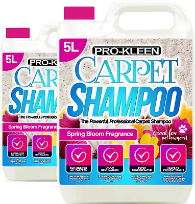 ProKleen Carpet Cleaning Shampoo Pet Odour Deodoriser Solution Cleaner Vax 10L • £26.95
