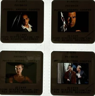 Set Of 4 Original  Payback  35mm Promotional Slides - Mel Gibson • $29