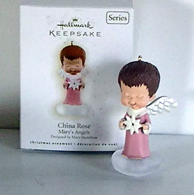  Hallmark Keepsake Ornament China Rose 2009 Marys Angels 22 • $63.88