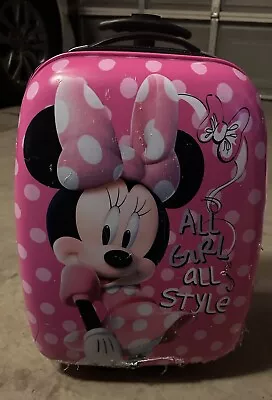 Minnie Mouse Hard Shell Suitcase Toddler Kids • $10