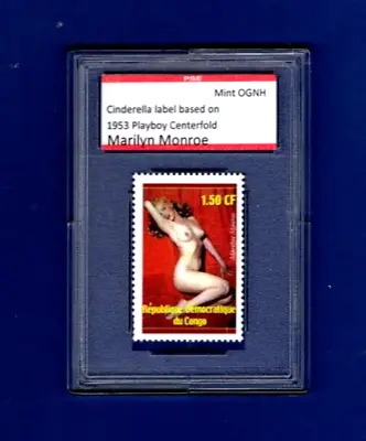 Marilyn Monroe Congo Cinderella Stamp Encased In Plastic  PSE Certified • $8.99