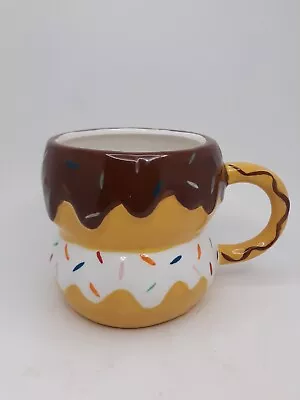 Sprinkled Donut Shaped Coffee Mug Cup Mainstays 18oz • $12.99